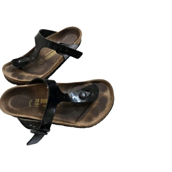Birkenstock Womens Gizeh Sandal Black Regular 245 Sz 38 US 7 - Picture 5 of 9